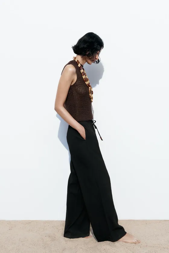 БРЮКИ LONG LENGTH С ШИРОКИМИ ШТАНИНАМИ