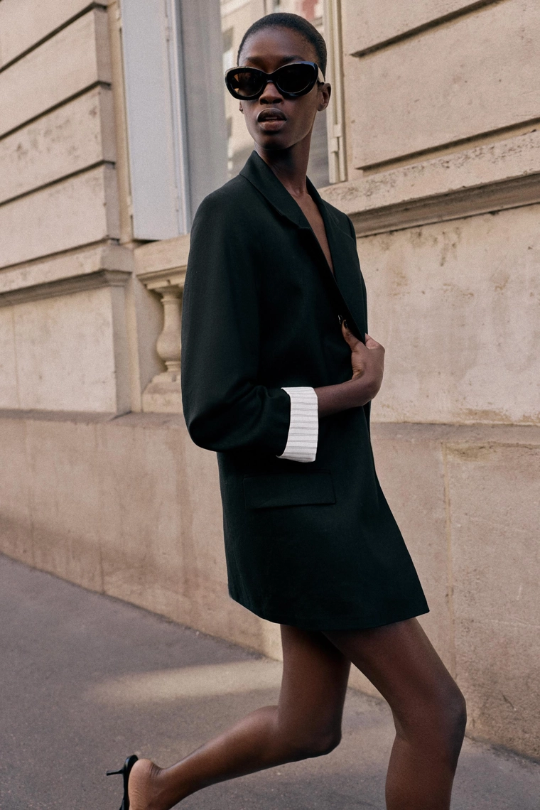 Пиджак с рукавами из льна