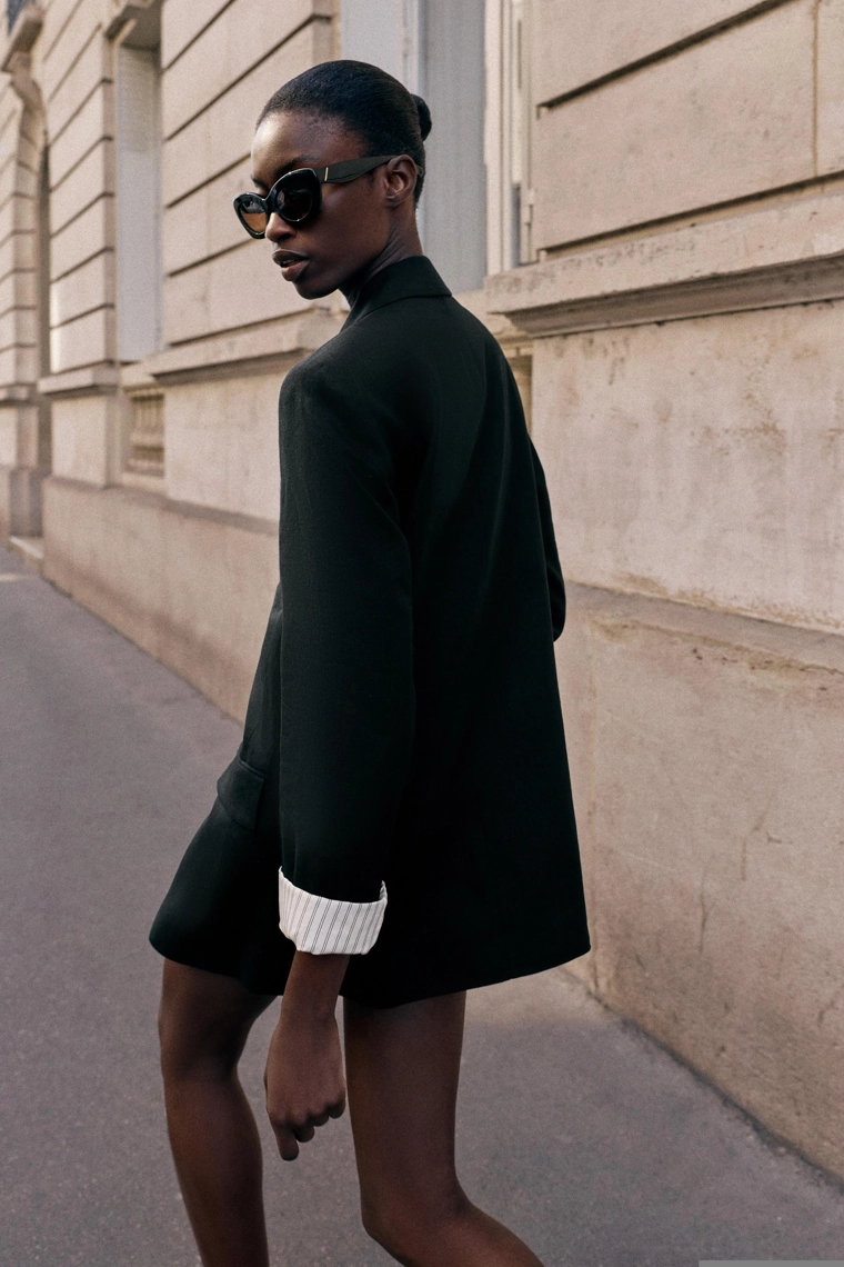 Пиджак с рукавами из льна