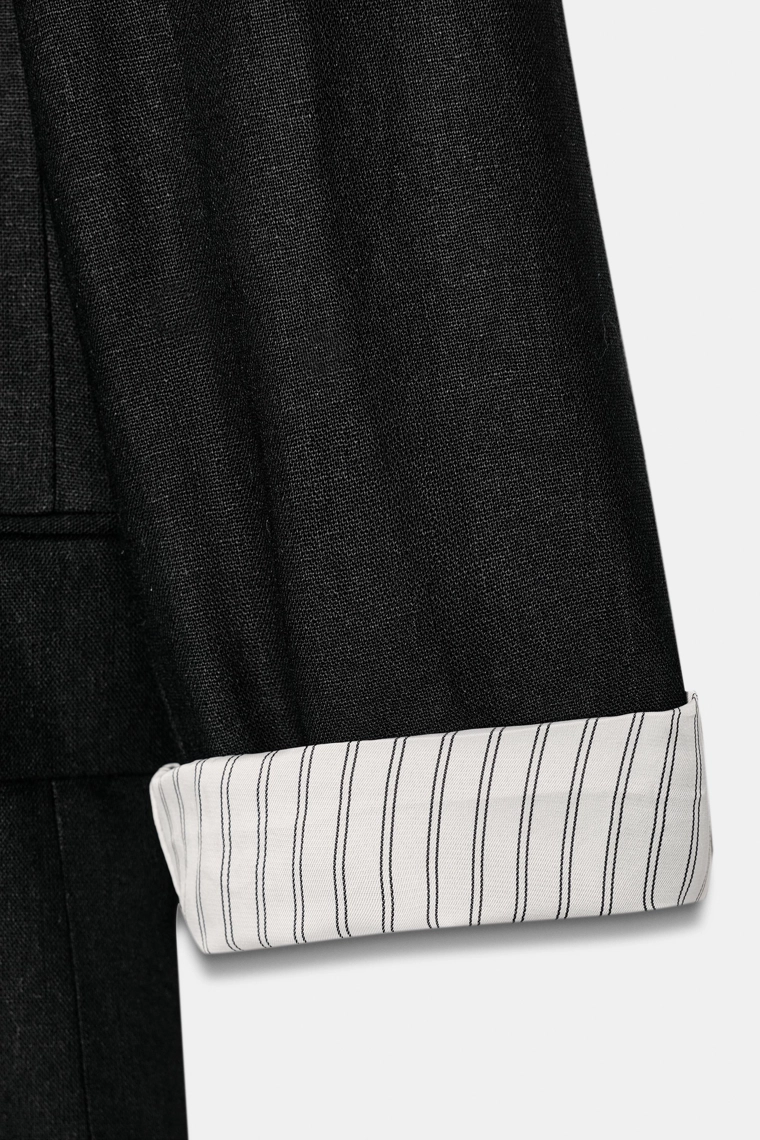 Пиджак с рукавами из льна