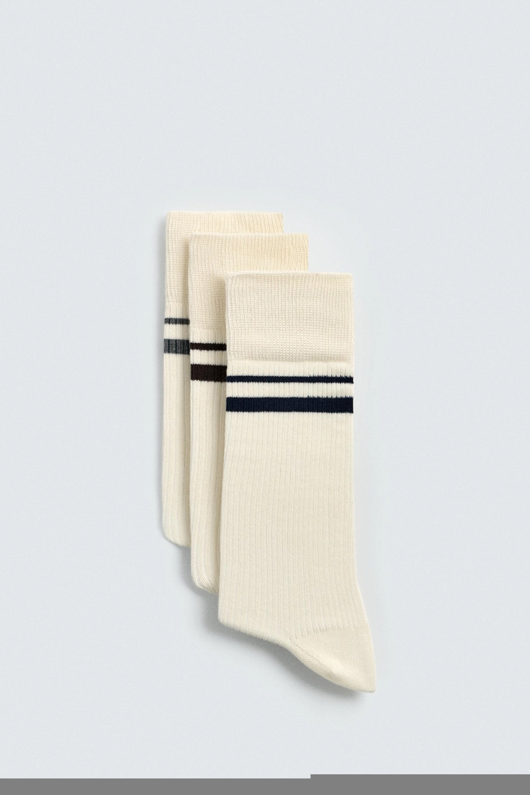 Набор из трех пар носков в полоску
