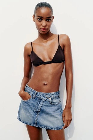 Джинсовая мини-юбка TRF - Заказать в России