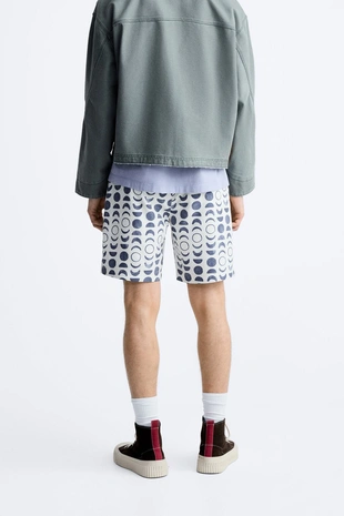 Плавки с геометрическим принтом- Заказать в России