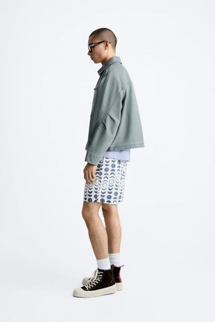 Плавки с геометрическим принтом- Заказать в России