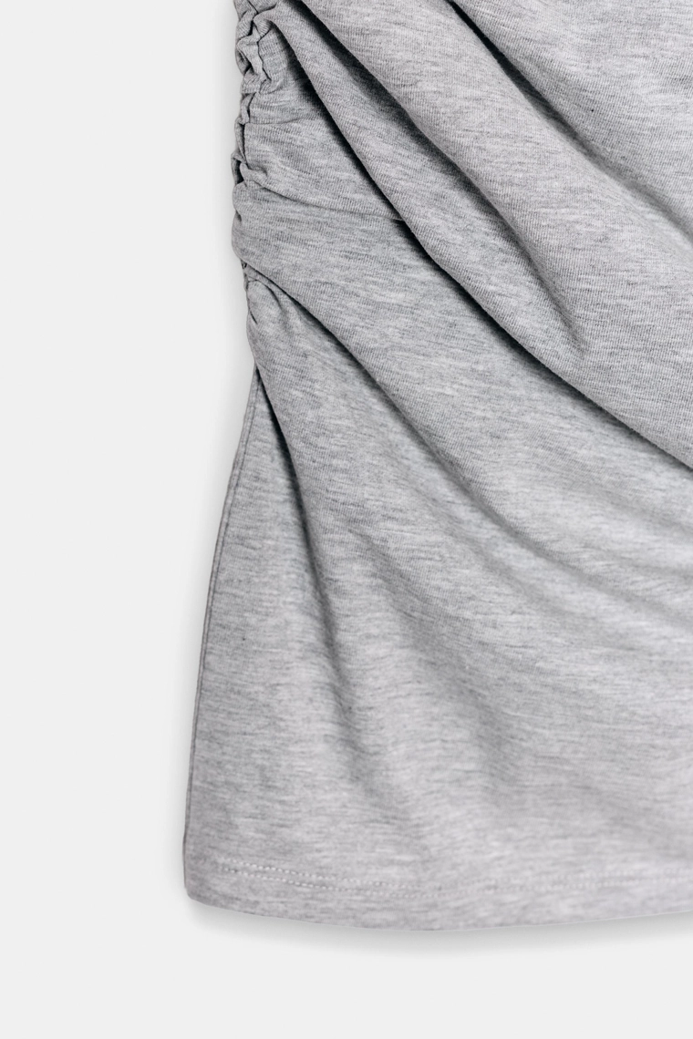 Платье сборками короткое