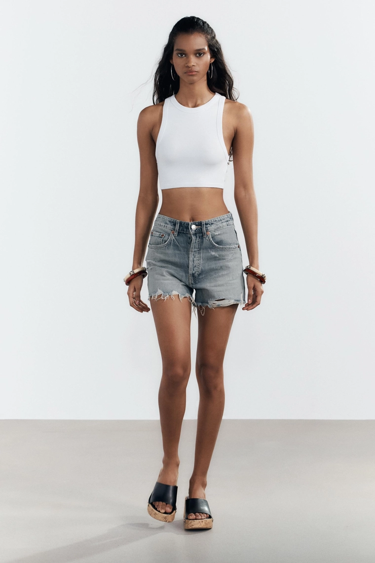 Рубашка на тонких бретелях