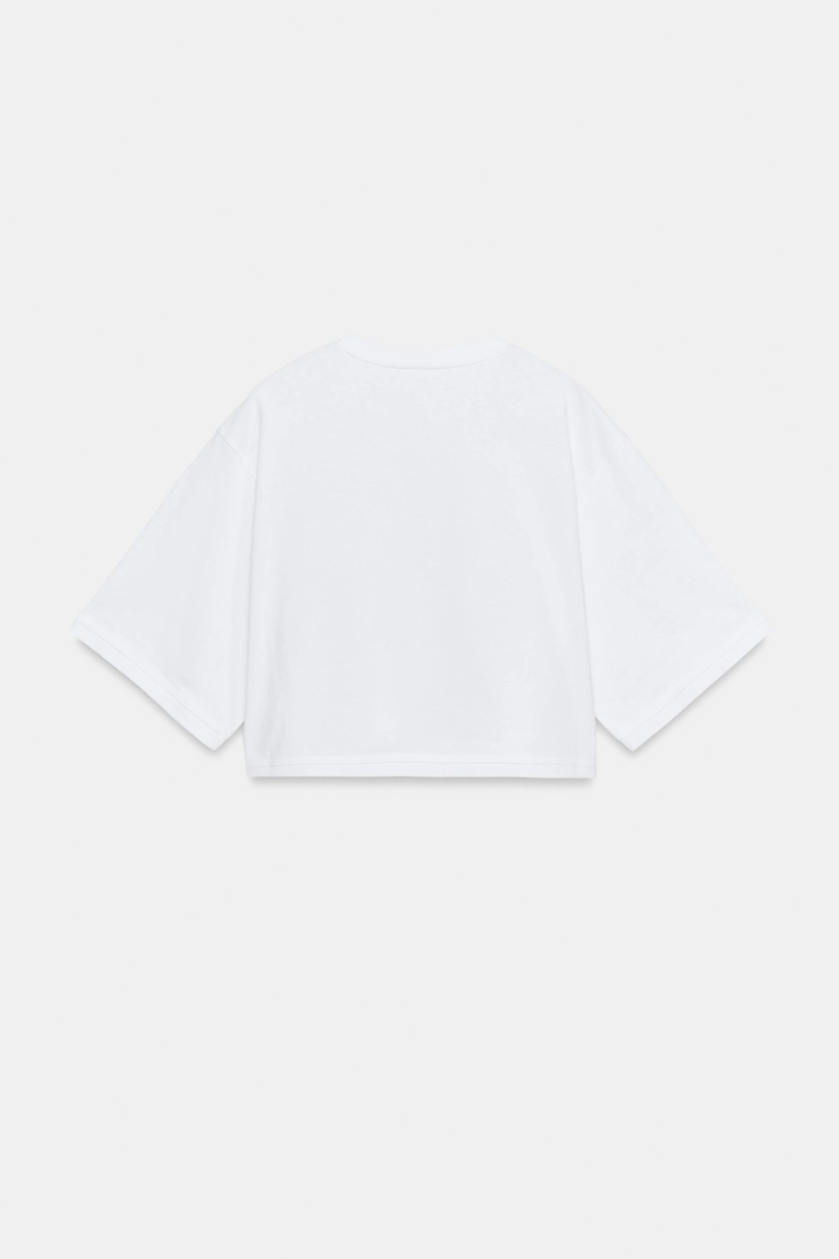 Футболка крупного размера с укороченным кроем