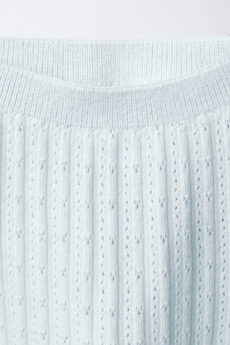 Трусы ребристые с прорезным узором