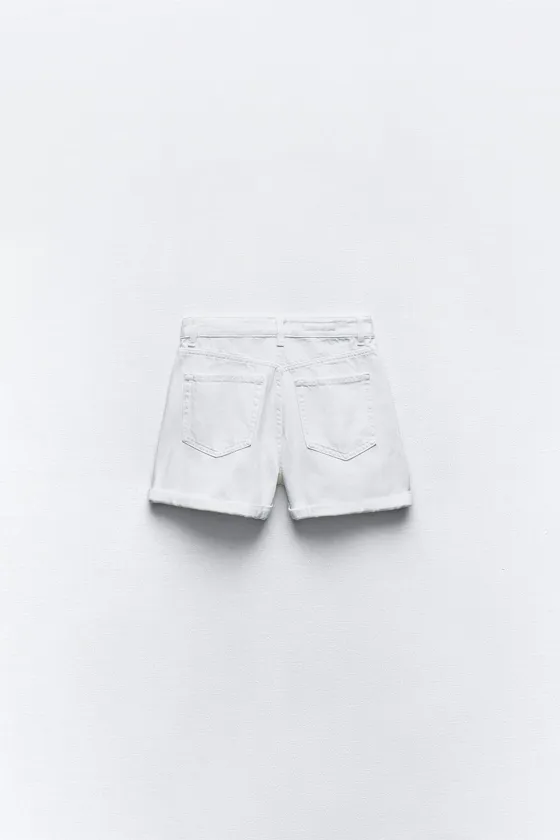 ДЖИНСОВЫЕ ШОРТЫ TRF HIGH-RISE MOM FIT