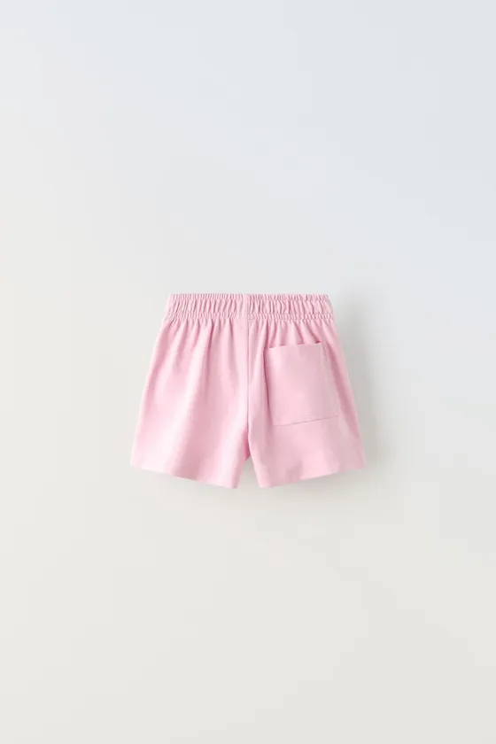 ШОРТЫ ИЗ МЯГКОЙ ТКАНИ С ВЫШИВКОЙ