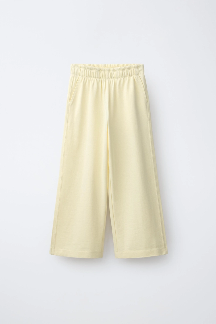 Широкие вельветовые брюки из плотного джерси