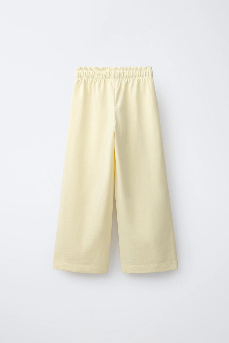 Широкие вельветовые брюки из плотного джерси