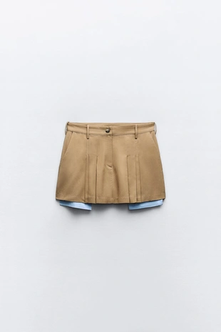 Мини-юбка с карманами- Заказать в России