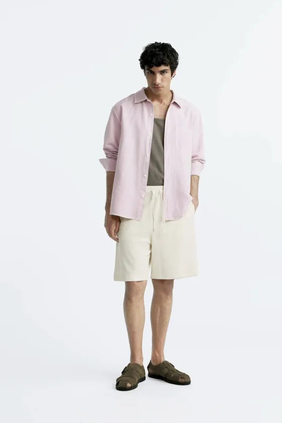 ШОРТЫ JACQUARD АСИММЕТРИЧНОГО КРОЯ