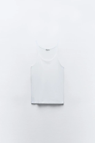 Топ Soft из ткани с эффектом потертости с бретелями- Заказать в России