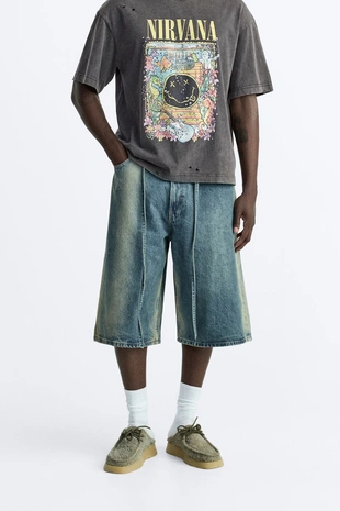 Джинсовые шорты BAGGY-FIT- Заказать в России