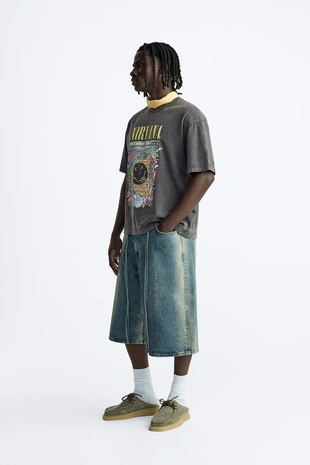 Джинсовые шорты BAGGY-FIT- Заказать в России