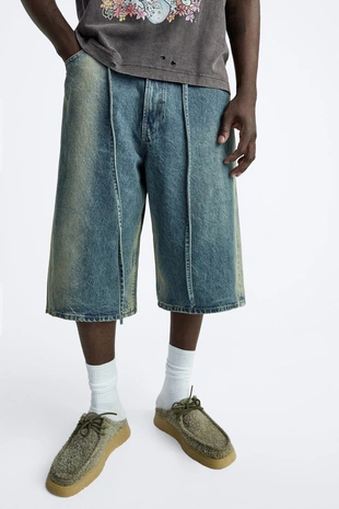 Джинсовые шорты BAGGY-FIT- Заказать в России