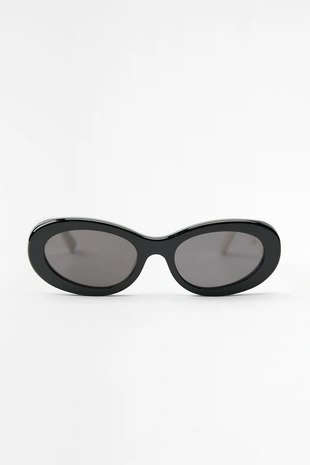 Солнцезащитные очки в оправе из ацетата с волнистыми дужками- Заказать в России