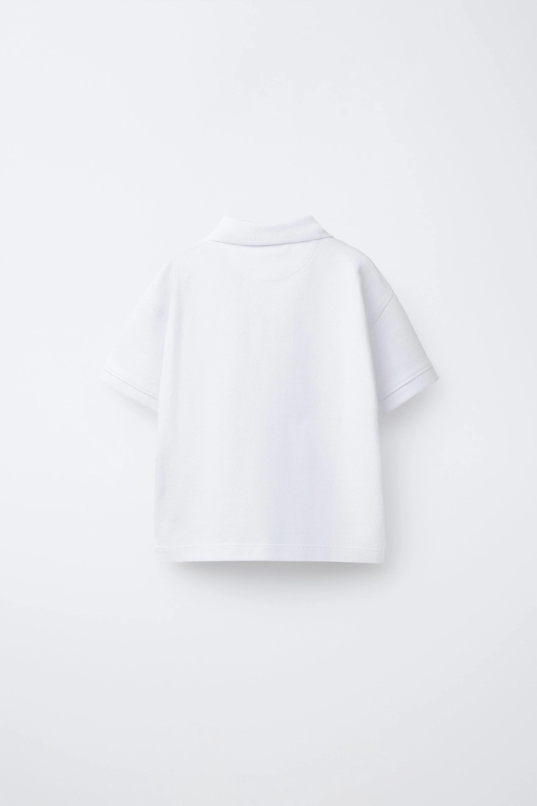 Поло из пике без узора