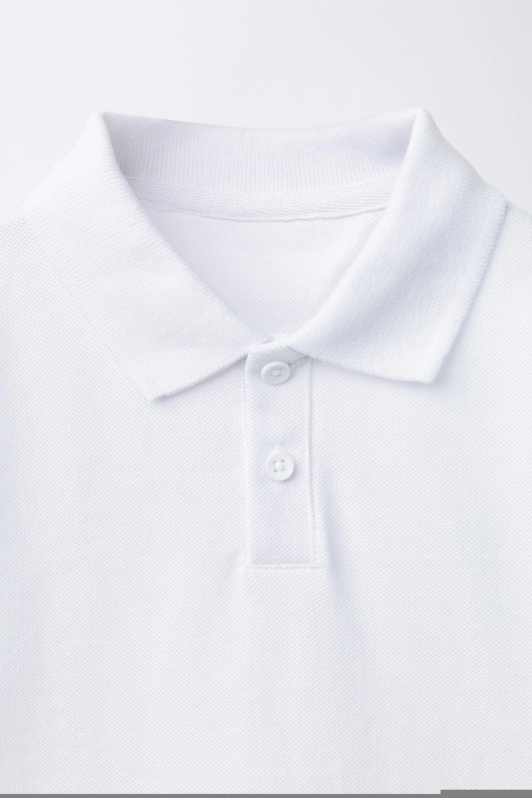 Поло из пике без узора