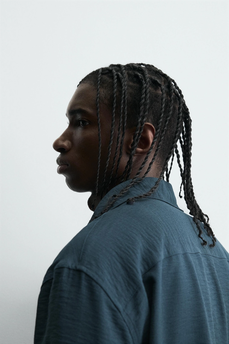 Рубашка в стиле loose fit с складками