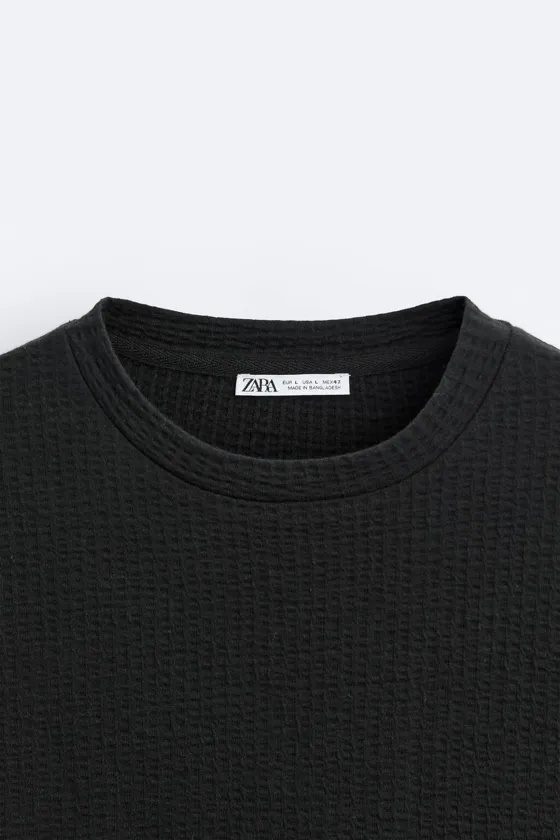 ФУТБОЛКА ИЗ ТКАНИ В МЕЛКУЮ ПОЛОСКУ