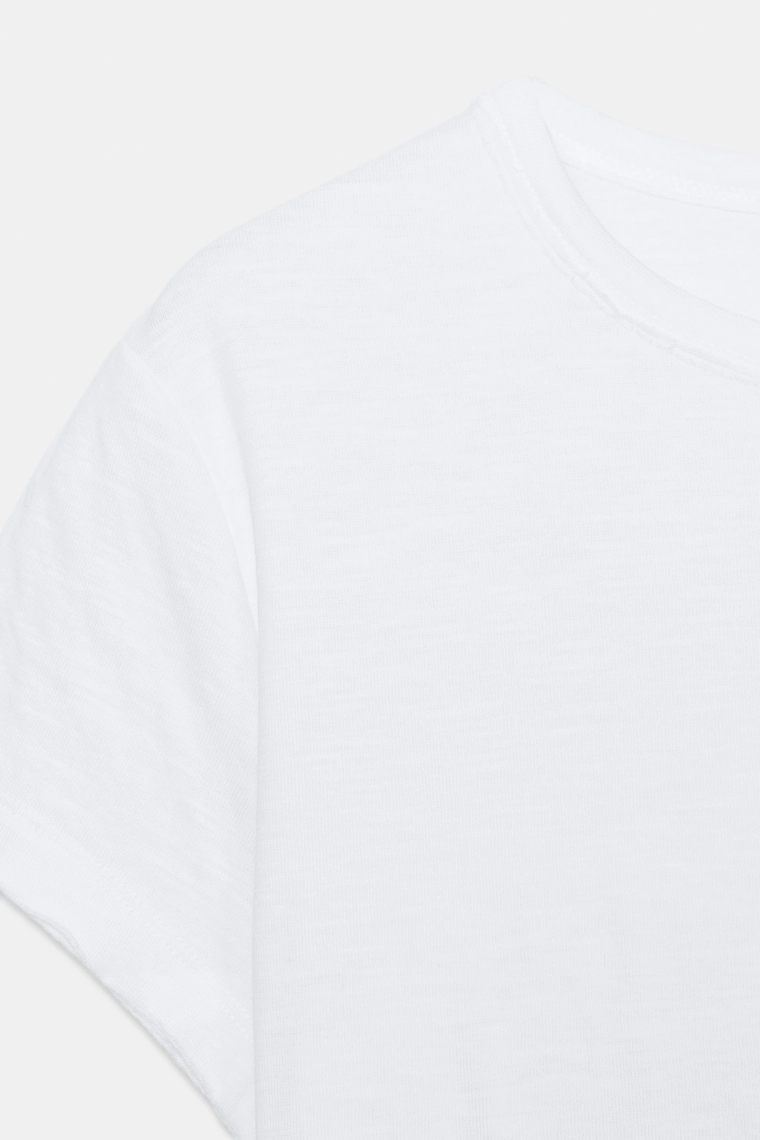 Хлопковая футболка с коротким рукавом