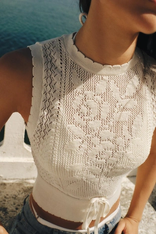 Топ без рукавов ecru- Заказать в России