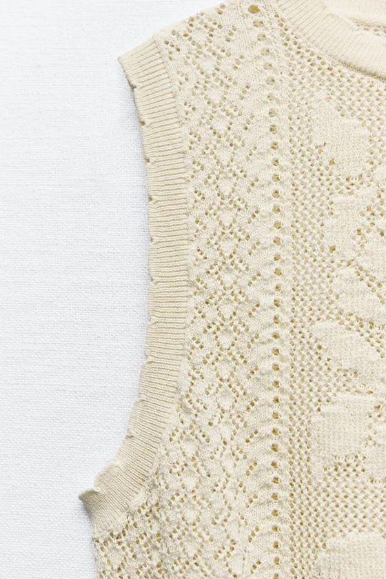 Топ без рукавов ecru