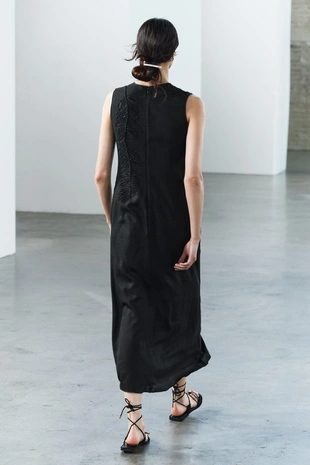 Платье миди с вышивкой — ZW COLLECTION- Заказать в России