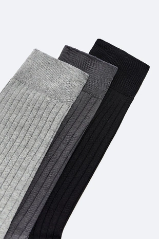 Набор из трех пар носков разных цветов- Заказать в России