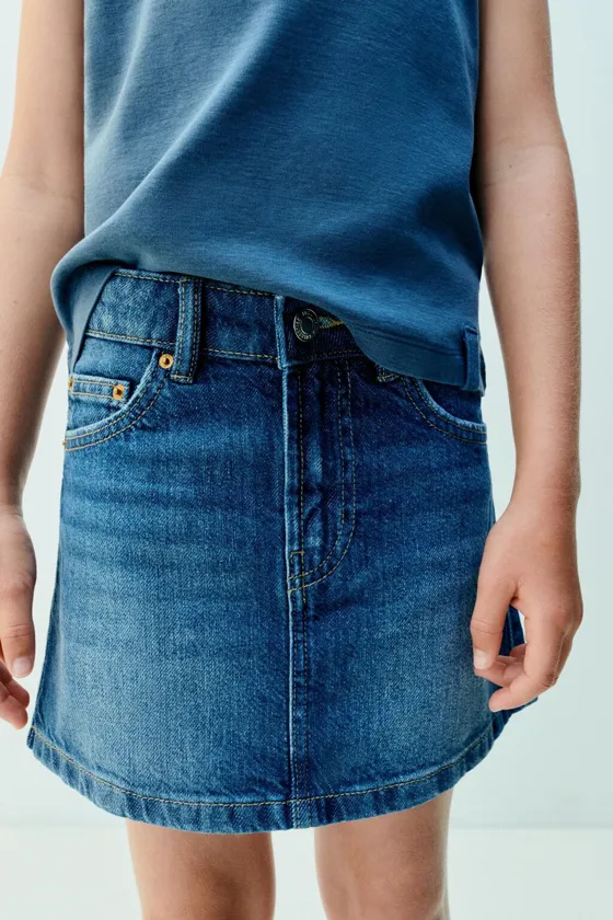 ДЖИНСОВАЯ МИНИ-ЮБКА