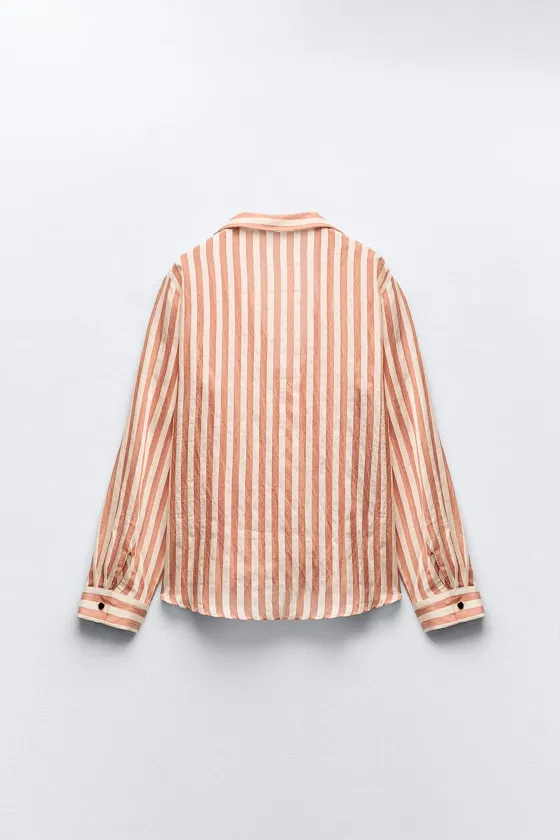 РУБАШКА СВОБОДНОГО КРОЯ В ПОЛОСКУ