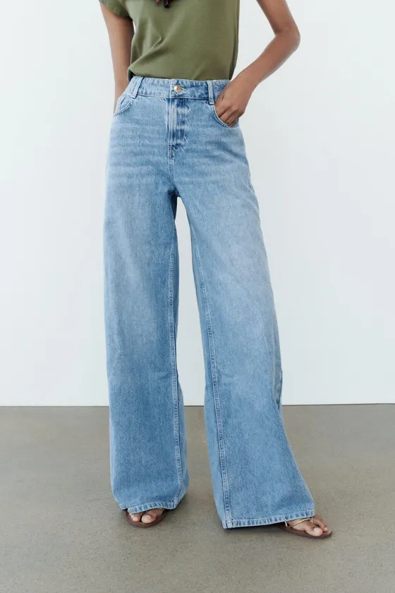 ДЖИНСЫ Z1975 LONG LENGTH WIDE LEG СО СРЕДНЕЙ ПОСАДКОЙ