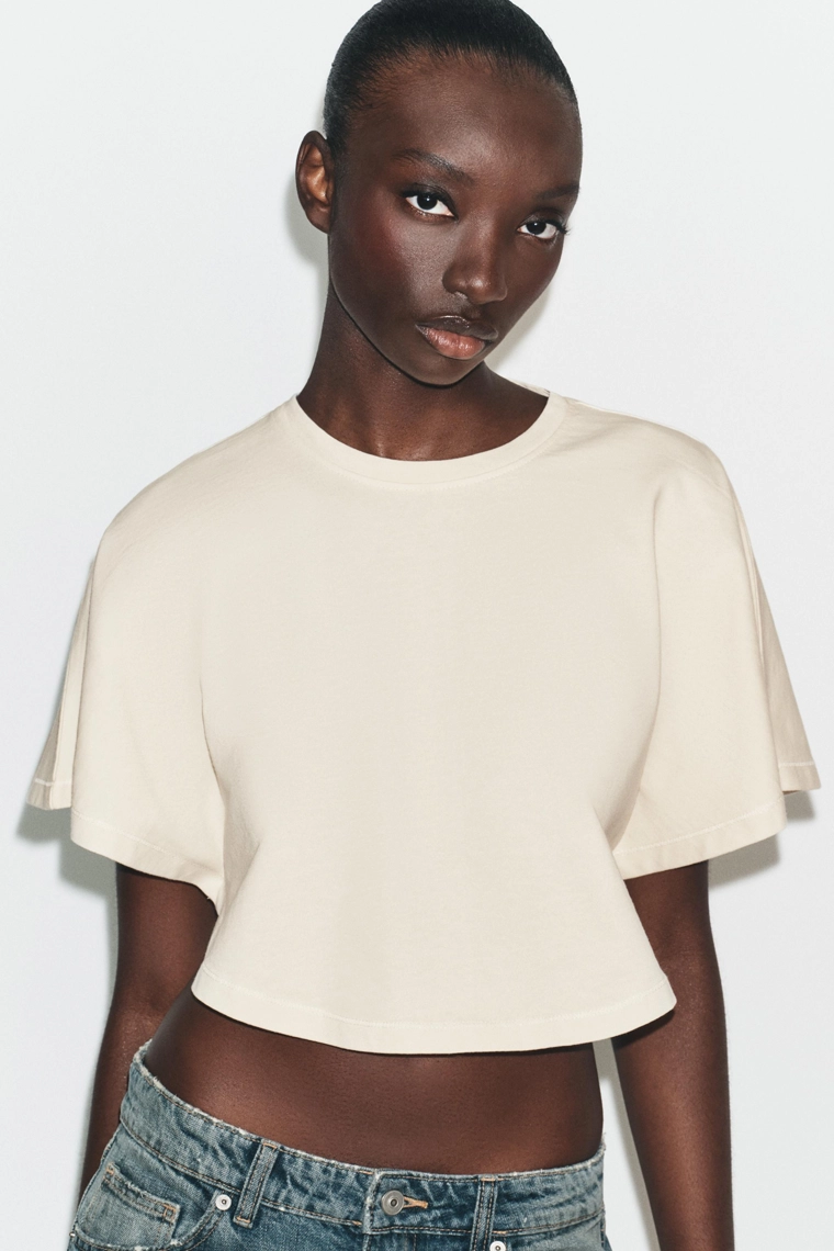 Топ с косухой и потертостями