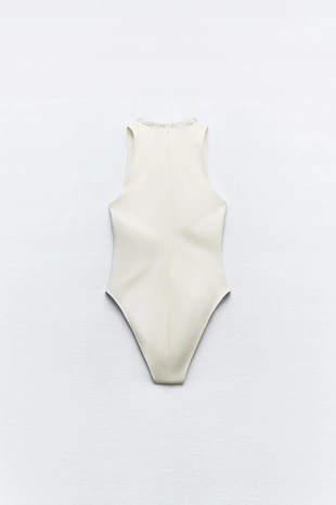 Облегающее боди со стразами- Заказать в России