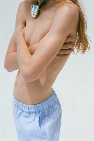 Брюки  в полоску- Заказать в России