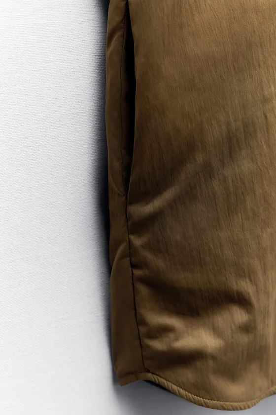СТЕГАНАЯ КУРТКА-РУБАШКА WATER-REPELLENT ИЗ НЕЙЛОНА
