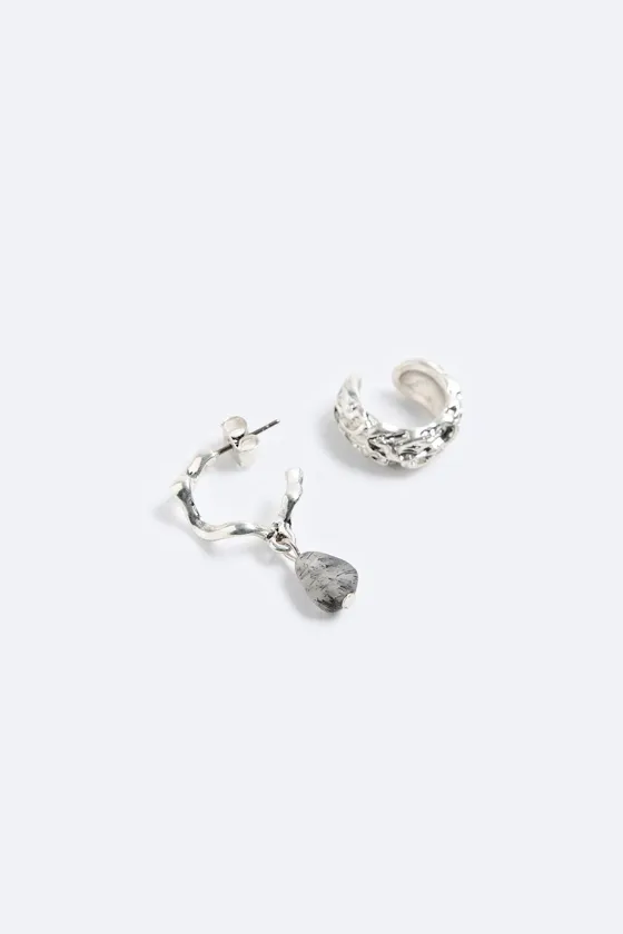 Набор ear cuff и серьги