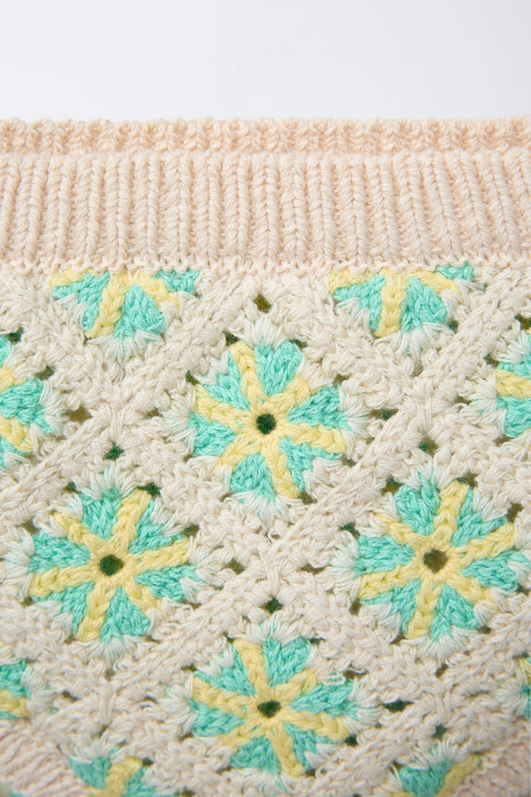 Трусики крючком в полоску