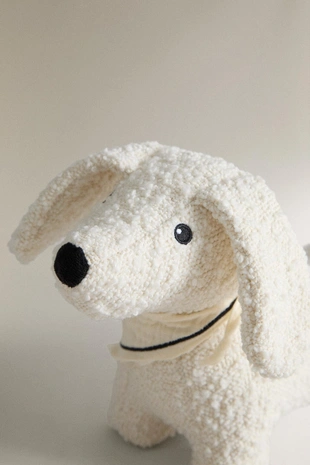 Упор для двери в форме собаки с текстурой букле.- Заказать в России