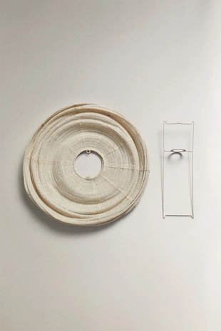 Подвесной абажур из льна- Заказать в России