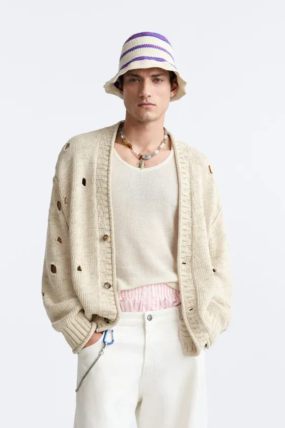 Кардиган с дырками ограниченного издания