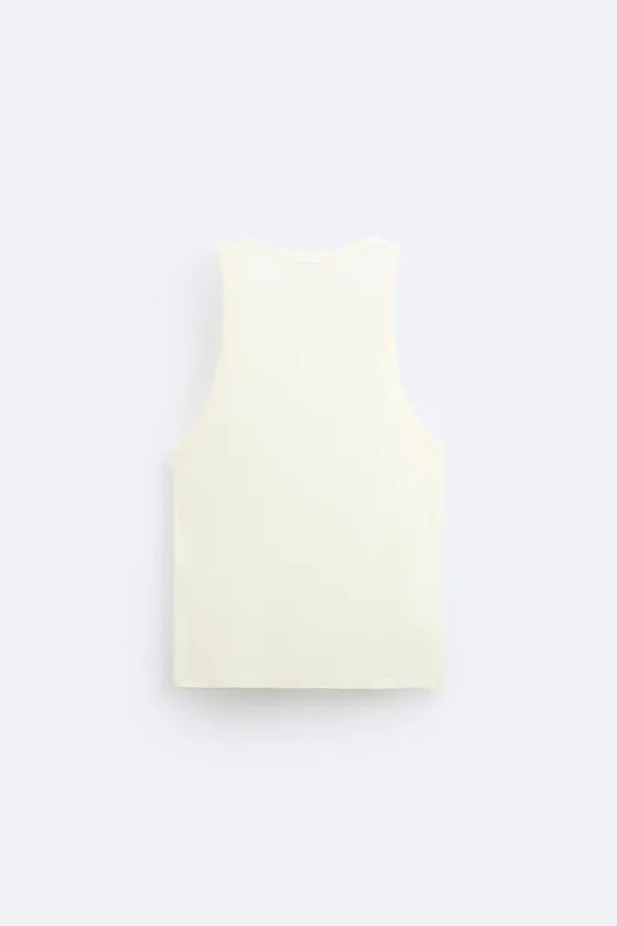 Узкий топ с ребристым узором — лимитированное издание