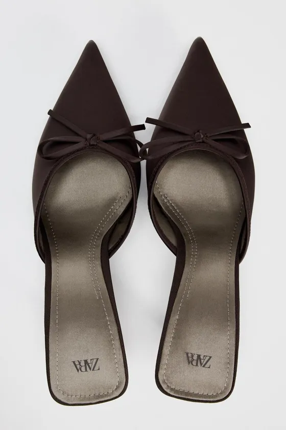 ТУФЛИ-МЮЛИ С БАНТОМ