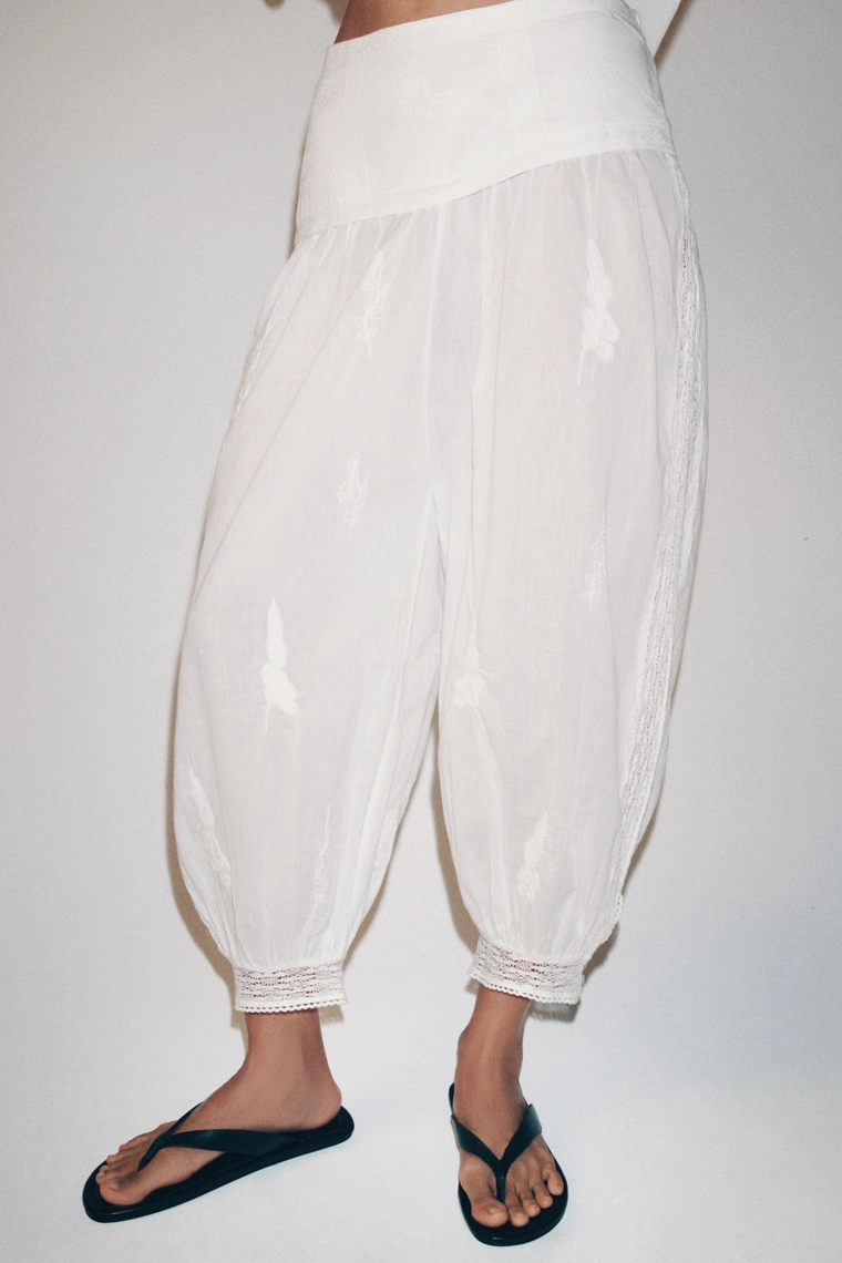 Шаровары zw коллекция с вышивкой