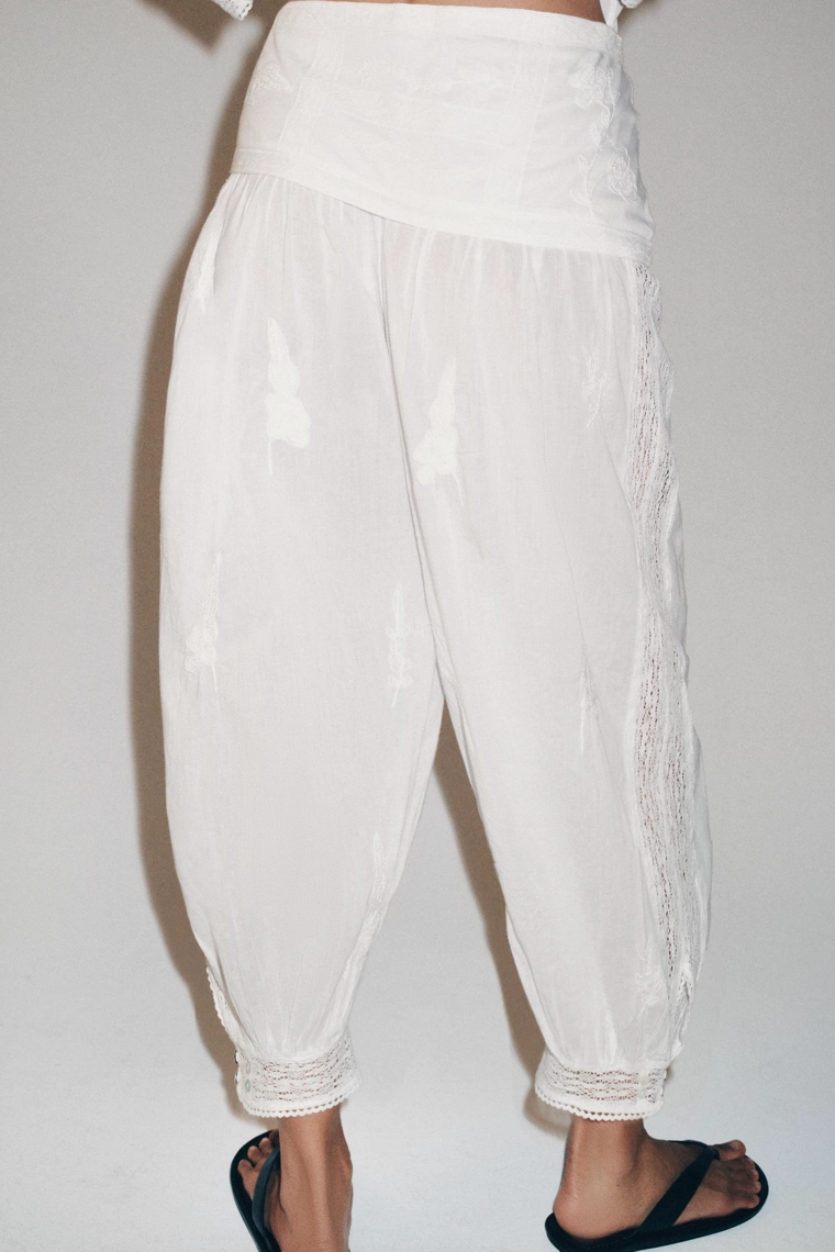 Шаровары zw коллекция с вышивкой