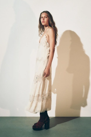 Платье миди с кружевом — ZW COLLECTION- Заказать в России