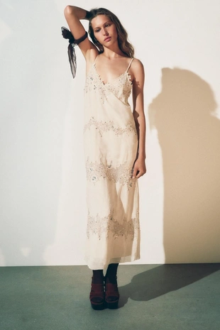 Платье миди с кружевом — ZW COLLECTION- Заказать в России